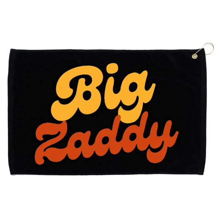 Big Zaddy Fathers Day Gift Present Retro style Grommeted Golf Towel