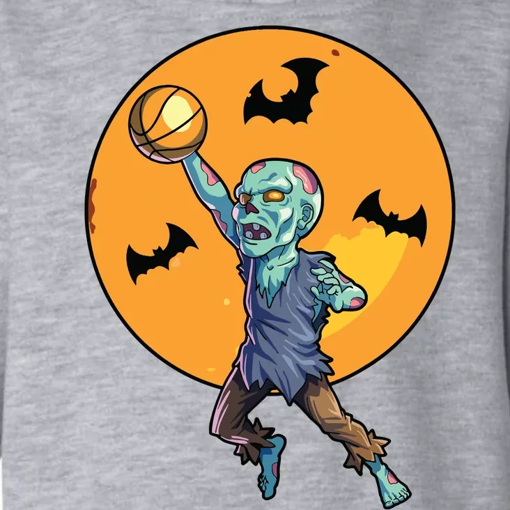 Basketball Zombie Halloween Boy Basketball Halloween Toddler Hoodie