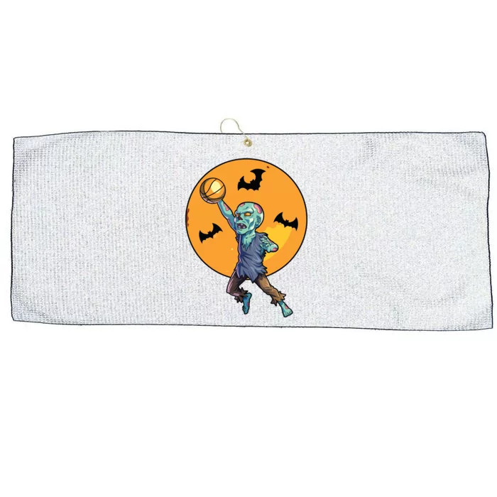 Basketball Zombie Halloween Boy Basketball Halloween Large Microfiber Waffle Golf Towel