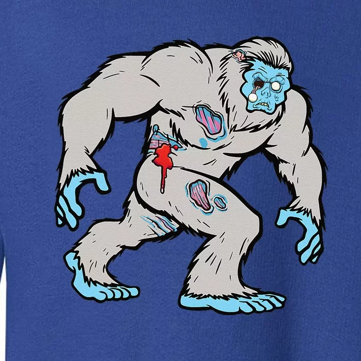 Bigfoot Zombie Sasquatch Graphic Halloween Novelty Tee Toddler Sweatshirt