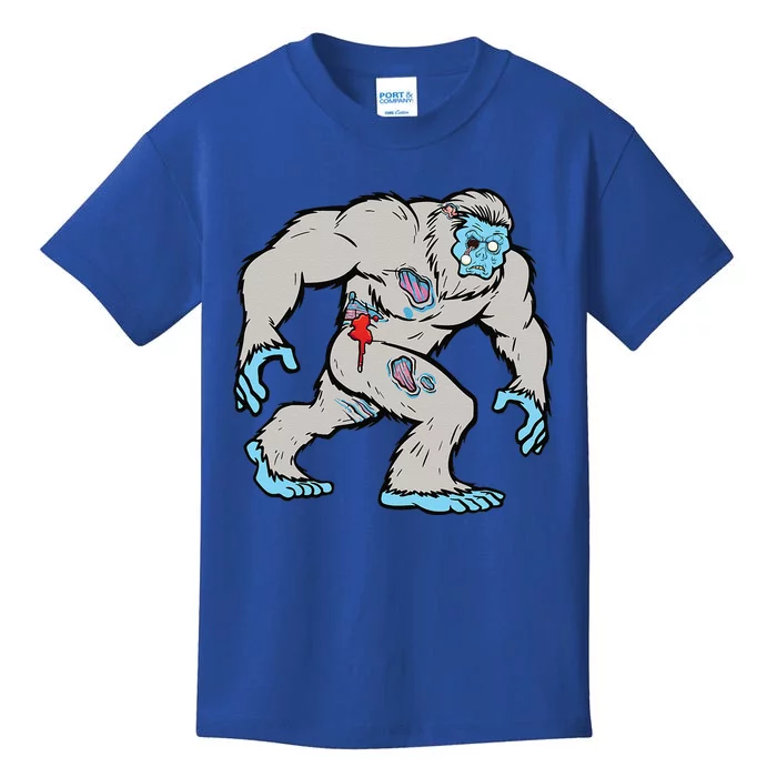 Bigfoot Zombie Sasquatch Graphic Halloween Novelty Tee Kids T-Shirt