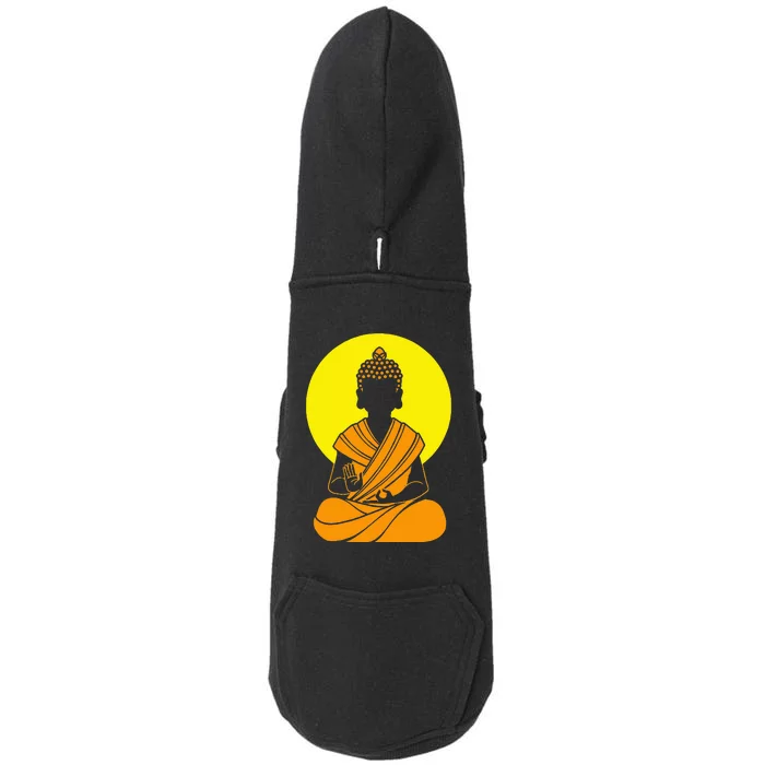 Buddha Zen Spirituality Buddhism Buddhist Doggie 3-End Fleece Hoodie