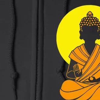 Buddha Zen Spirituality Buddhism Buddhist Full Zip Hoodie