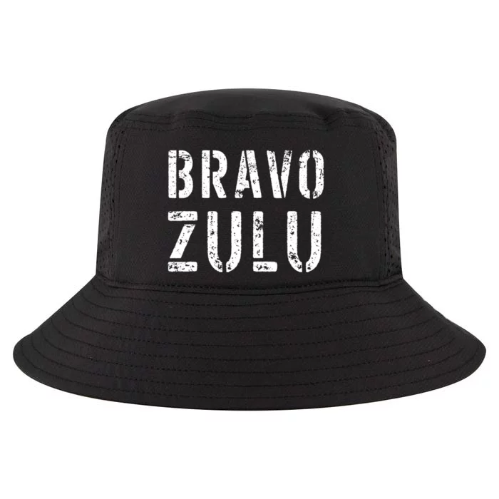 Bravo Zulu 'Well Done' Funny Naval Slang US Maritime Jargon Cool Comfort Performance Bucket Hat