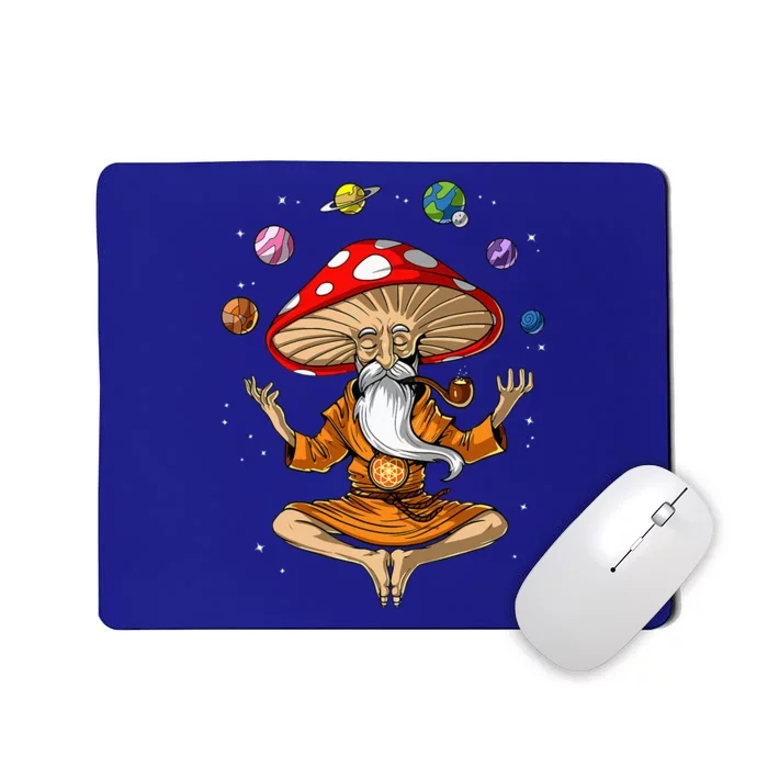 Buddha Zen Yoga Meditation Psychedelic Hippie Fungi Mousepad