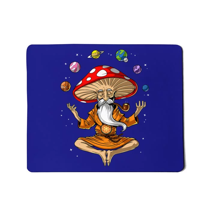 Buddha Zen Yoga Meditation Psychedelic Hippie Fungi Mousepad