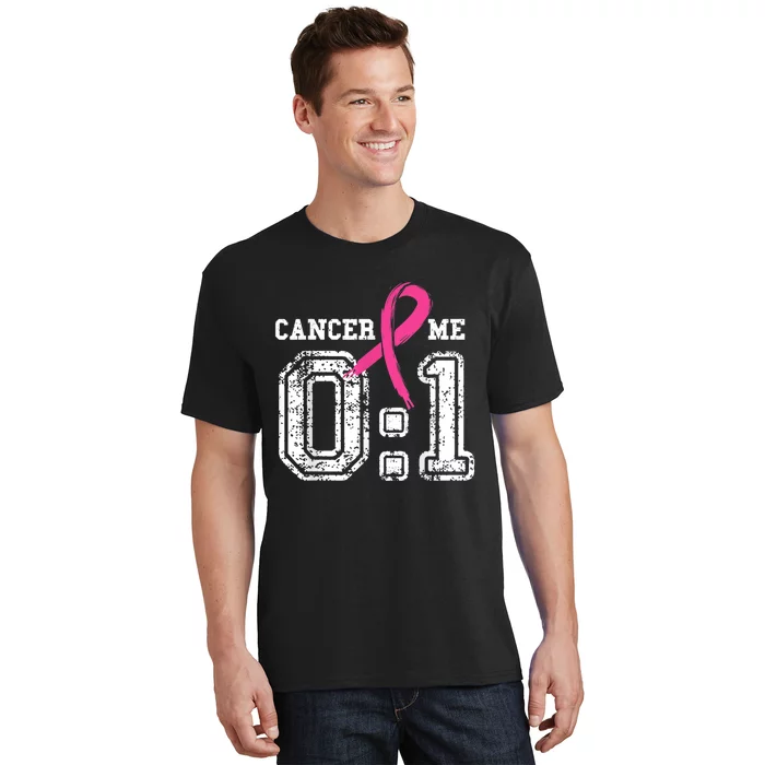 Cancer 0 Me 1 Shirt Breast Cancer Awareness  Survivor Gift T-Shirt