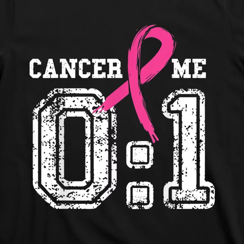 Cancer 0 Me 1 Shirt Breast Cancer Awareness  Survivor Gift T-Shirt