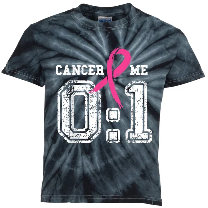 Cancer 0 Me 1 Shirt Breast Cancer Awareness  Survivor Gift Kids Tie-Dye T-Shirt