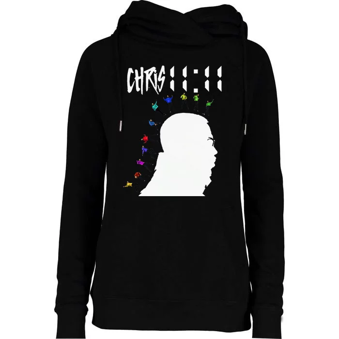 Chris 11 11 For Chris Personalized First Name Womens Funnel Neck Pullover Hood