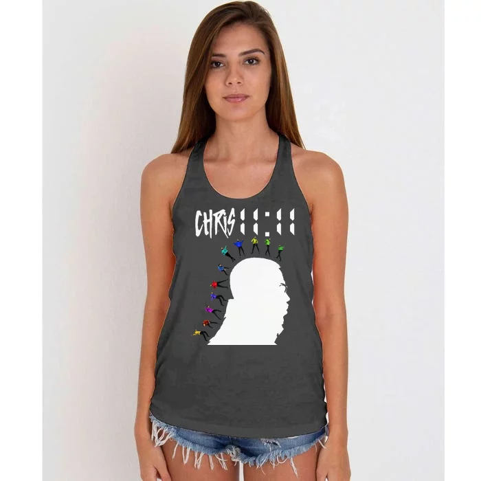 Chris 11 11 For Chris Personalized First Name Women's Knotted Racerback Tank