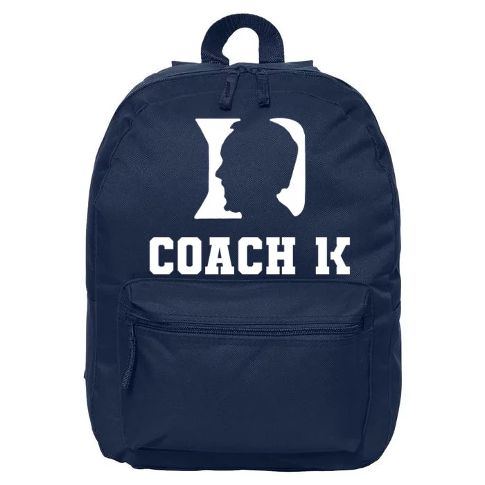 Coach 1K 1000 Wins Basketball College Font 1 K 16 in Basic Backpack