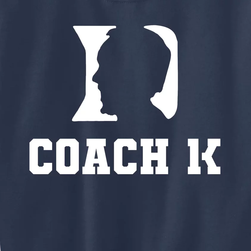 Coach 1K 1000 Wins Basketball College Font 1 K Kids Sweatshirt