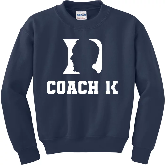 Coach 1K 1000 Wins Basketball College Font 1 K Kids Sweatshirt