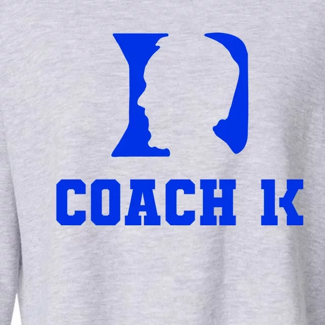 Coach 1K 1000 Wins Basketball College Font 1 K Cropped Pullover Crew