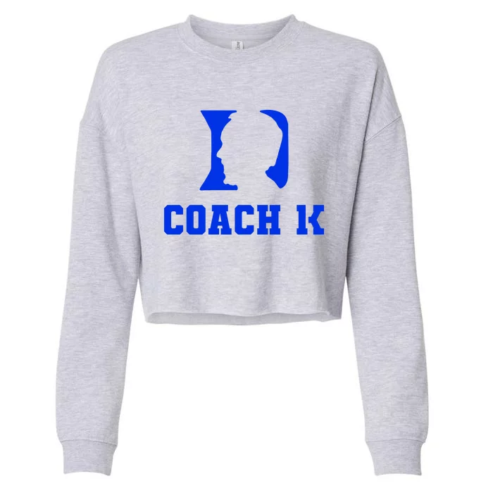 Coach 1K 1000 Wins Basketball College Font 1 K Cropped Pullover Crew