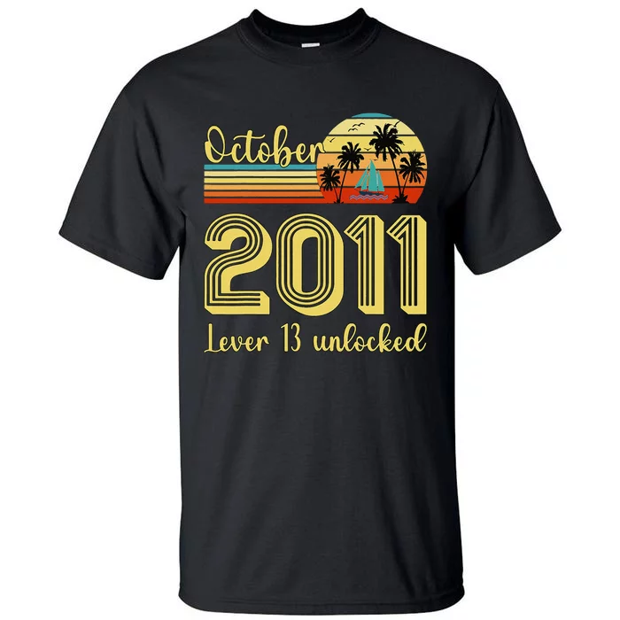 Cute 13th Birthday Born In Oct 2011 Birthday Tall T-Shirt