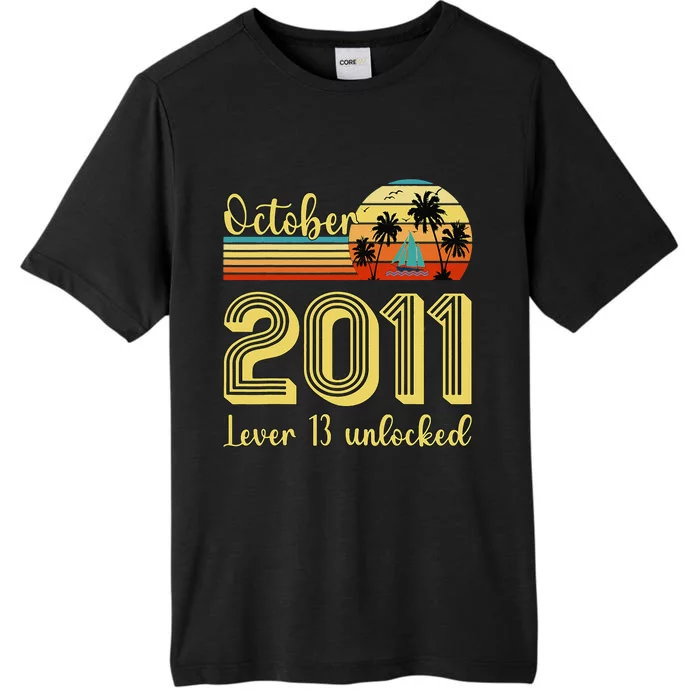 Cute 13th Birthday Born In Oct 2011 Birthday ChromaSoft Performance T-Shirt