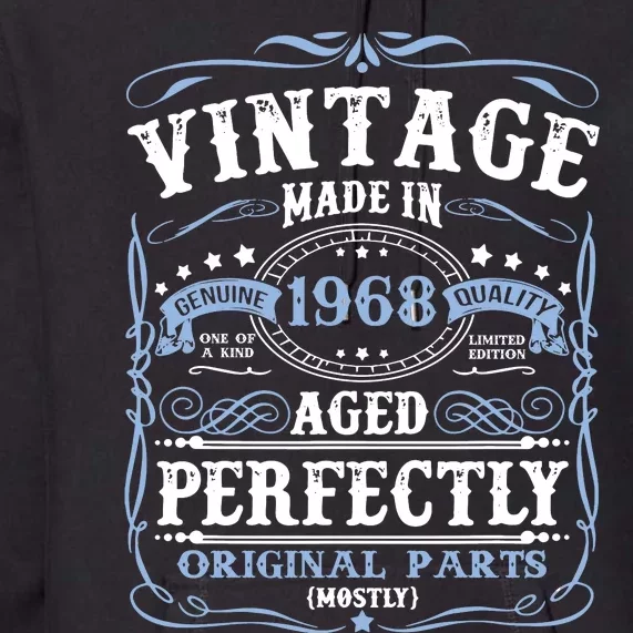 Classic 1968 Birthday Gift Premium Hoodie