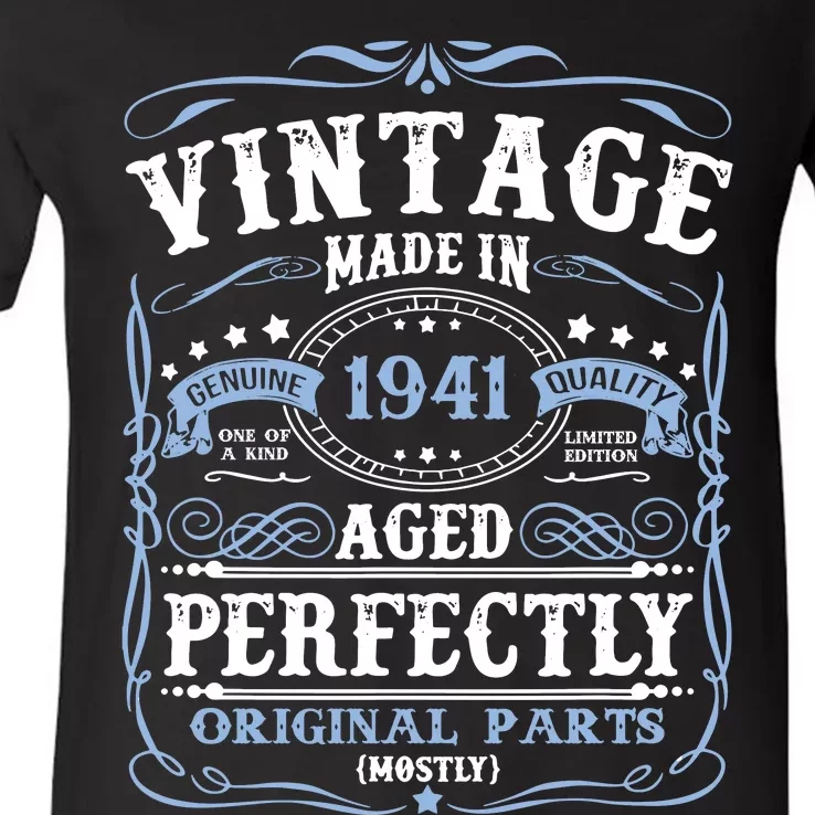 Classic 1941 Birthday Gift V-Neck T-Shirt