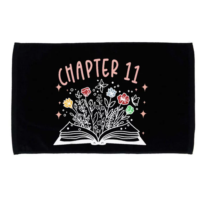 Chapter 11th Birthday Bookworm 11 Years Old For Book Loves Microfiber Hand Towel