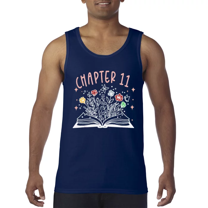 Chapter 11th Birthday Bookworm 11 Years Old For Book Loves Tank Top