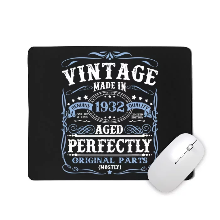 Classic 1932 Birthday Gift Mousepad