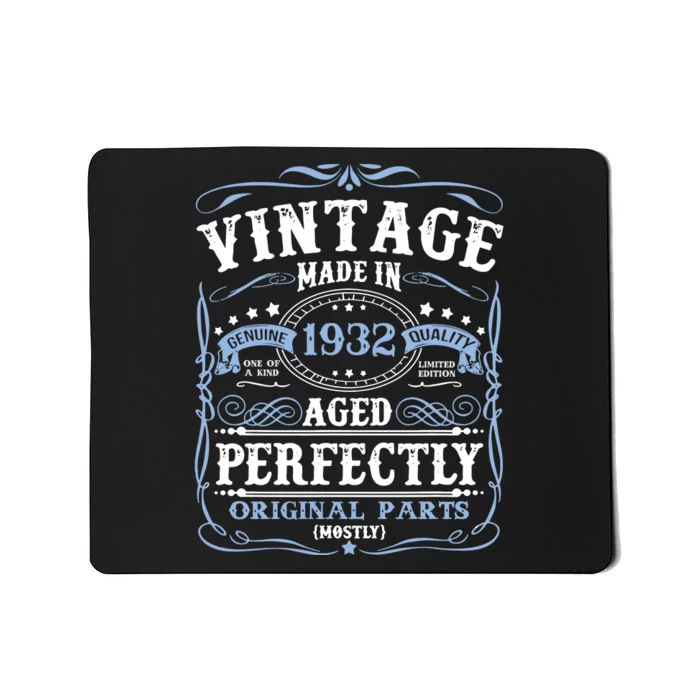 Classic 1932 Birthday Gift Mousepad