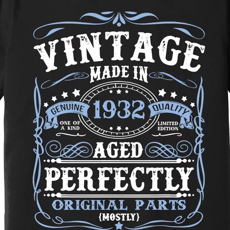 Classic 1932 Birthday Gift Premium T-Shirt