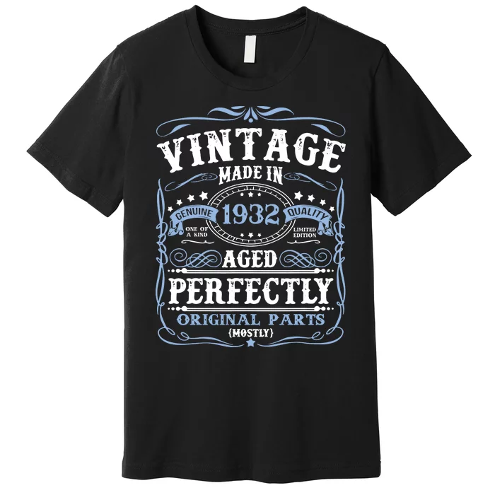 Classic 1932 Birthday Gift Premium T-Shirt