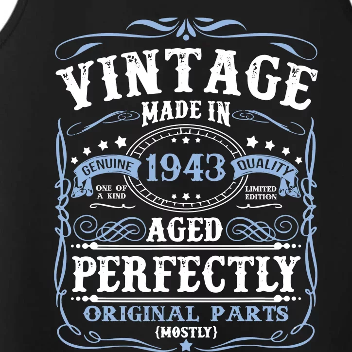 Classic 1943 Birthday Gift Performance Tank