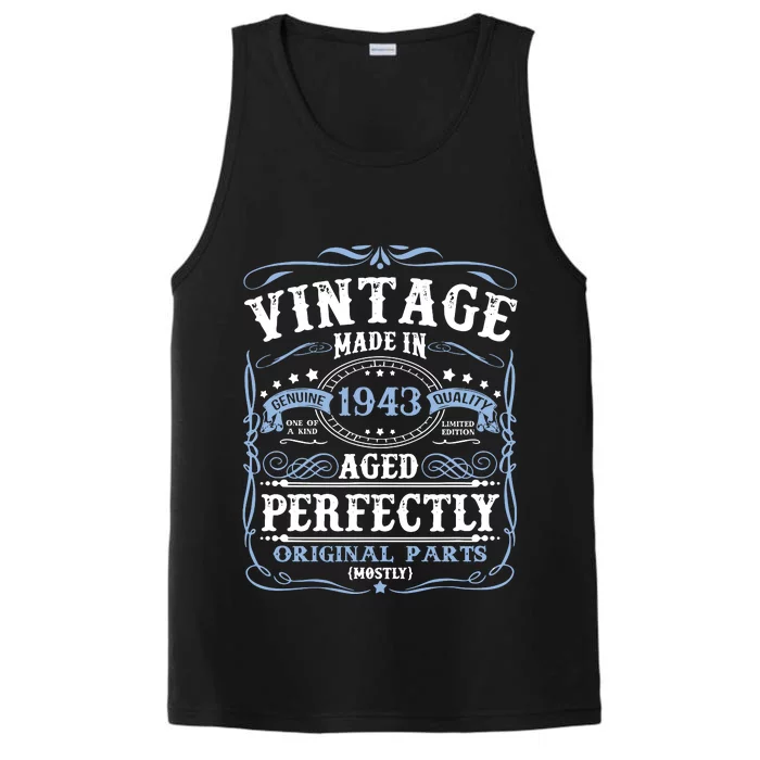 Classic 1943 Birthday Gift Performance Tank