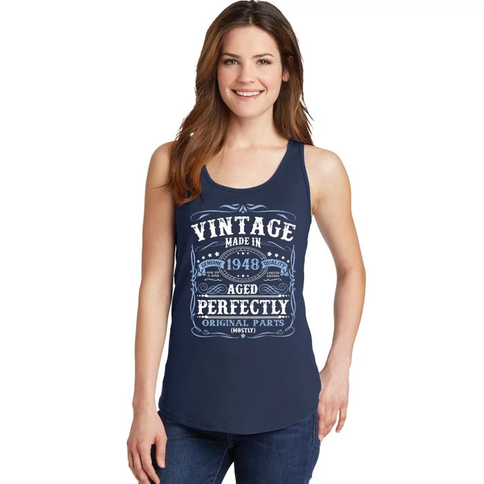 Classic 1948 Birthday Gift Ladies Essential Tank