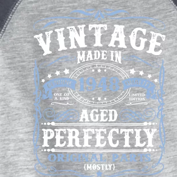 Classic 1948 Birthday Gift Toddler Fine Jersey T-Shirt