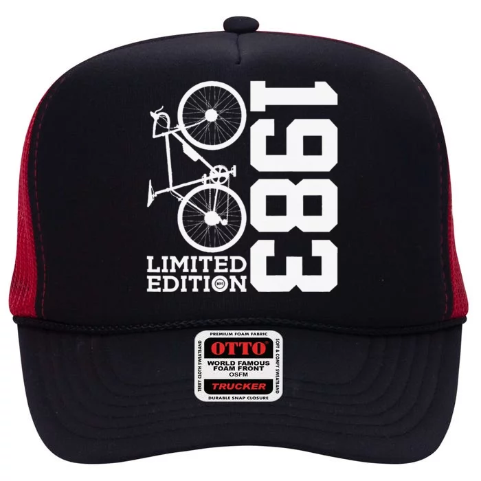 Cyclist 1983 Bicycle 40th Birthday Racing Bike High Crown Mesh Trucker Hat