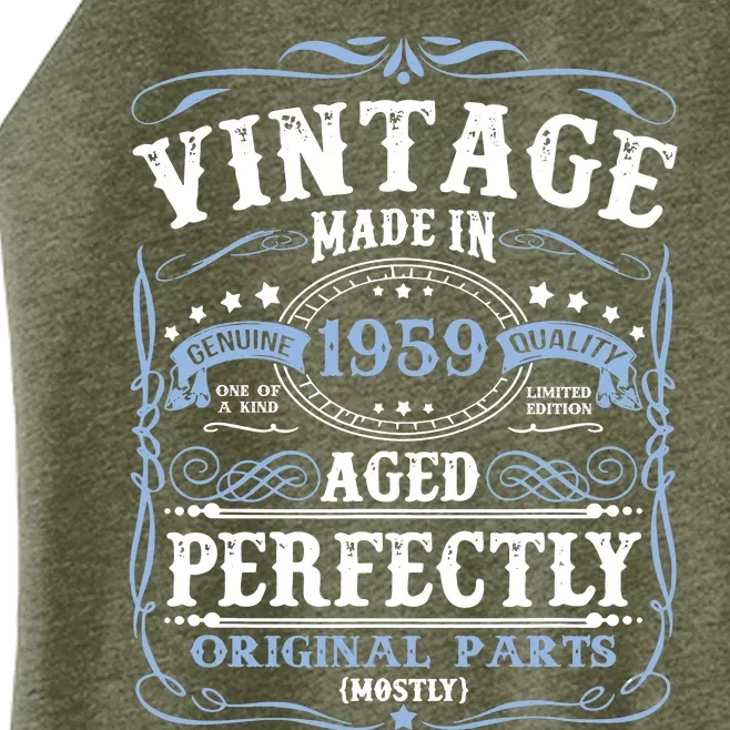 Classic 1959 Birthday Gift Women’s Perfect Tri Rocker Tank