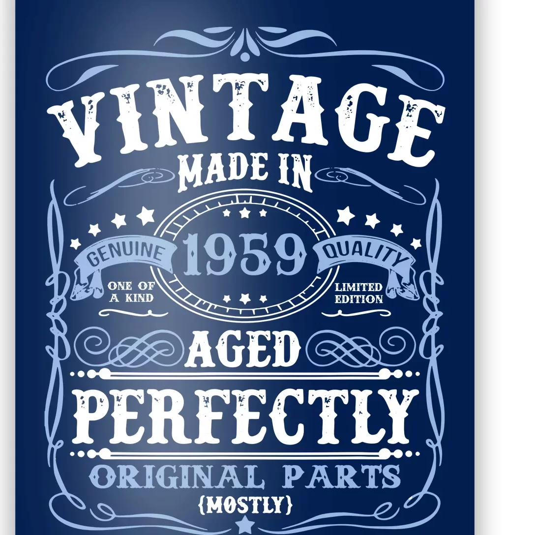 Classic 1959 Birthday Gift Poster