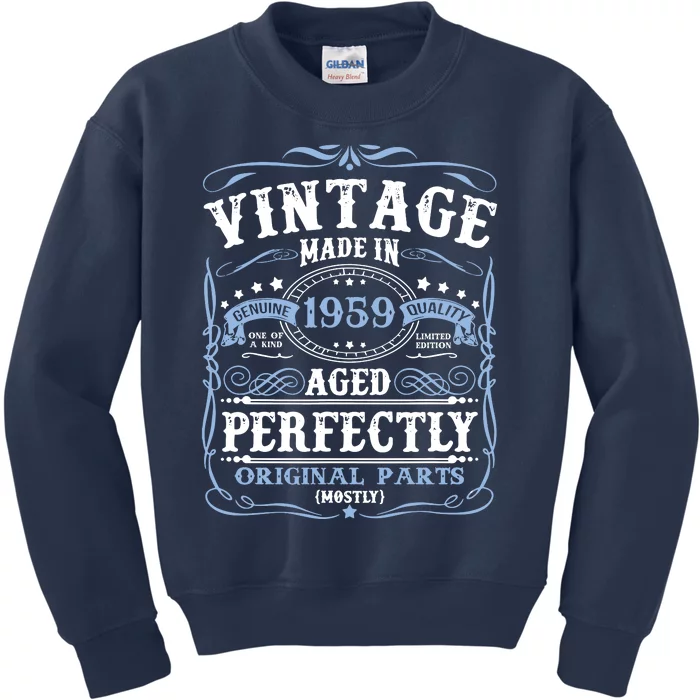 Classic 1959 Birthday Gift Kids Sweatshirt