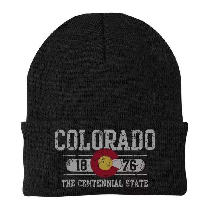 Colorado 1876 Centennial State Knit Cap Winter Beanie