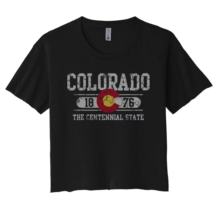 Colorado 1876 Centennial State Women's Crop Top Tee