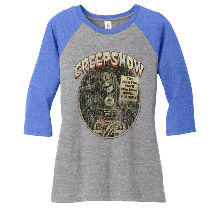 Creepshow 1982 Women's Tri-Blend 3/4-Sleeve Raglan Shirt