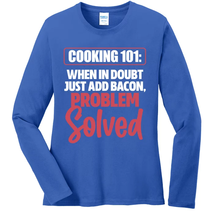 Cooking 101 Cooking Funny Chef Cook Culinary Gift Ladies Long Sleeve Shirt