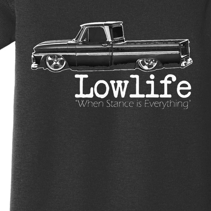 Custom 10 Classic C10 Truck Lowlife Stance Is Everything Baby Bodysuit