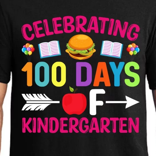 Celebrating 100 Days Of Kindergarten Gift 100th Day Of School Cool Gift Pajama Set