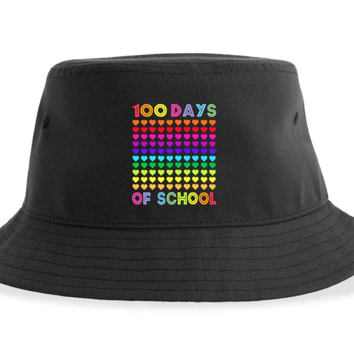 Cute 100 Days Of School And Still Loving It Hearts 100th Day Sustainable Bucket Hat