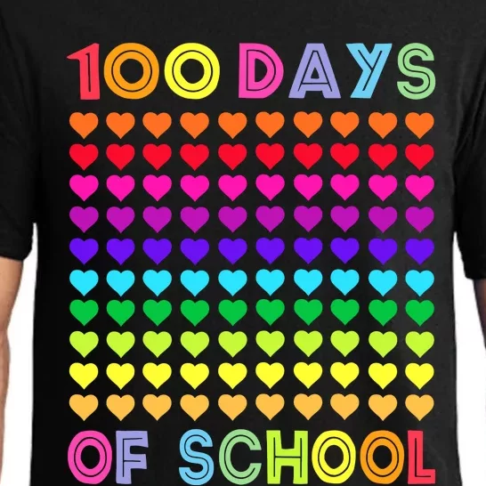 Cute 100 Days Of School And Still Loving It Hearts 100th Day Pajama Set