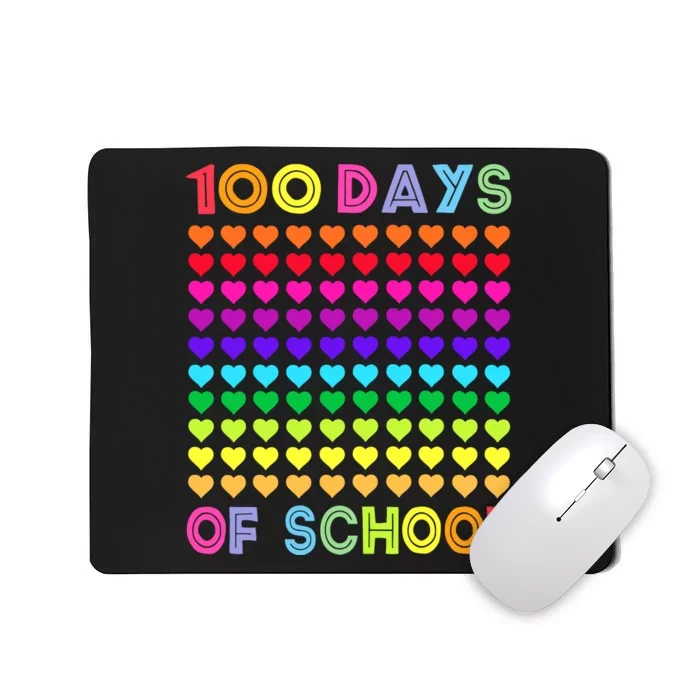 Cute 100 Days Of School And Still Loving It Hearts 100th Day Mousepad