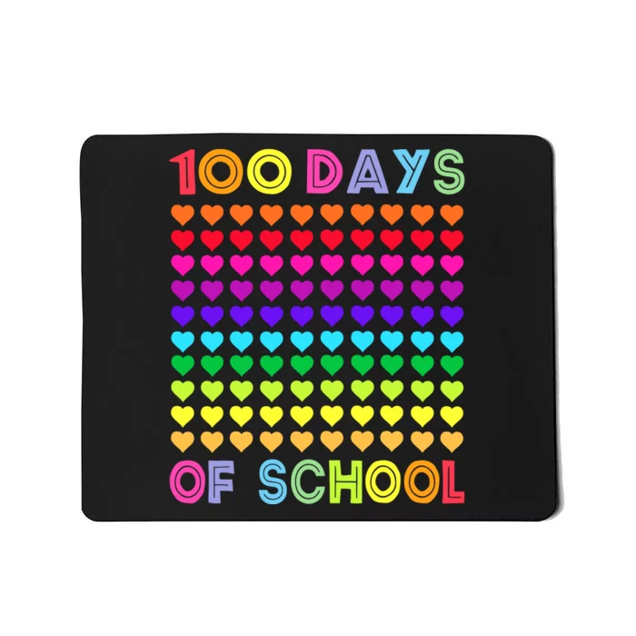 Cute 100 Days Of School And Still Loving It Hearts 100th Day Mousepad