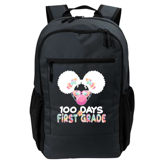 Cute 100 Days Of First Grade Tie Dye Afro Puff Girl Daily Commute Backpack