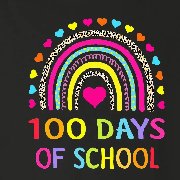 Cute 100 Days Of School Rainbow 100th Day Of School Toddler Long Sleeve Shirt